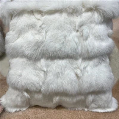 Хутряні чохли для подушок зі справжнього лисячого хутра, м’які та дешеві